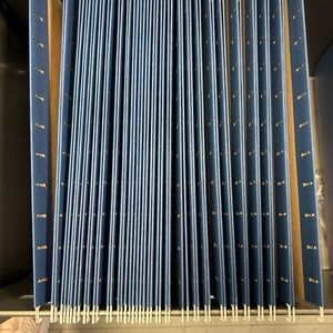 Blue Hanging File Folders - Pack of Organized Folders 24